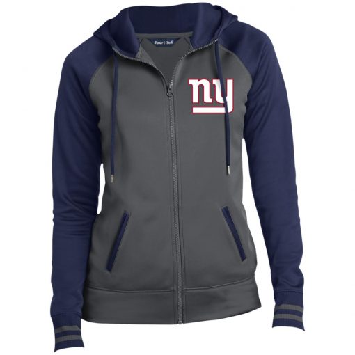 Private: New York Giants Ladies’ Moisture Wick Full-Zip Hooded Jacket