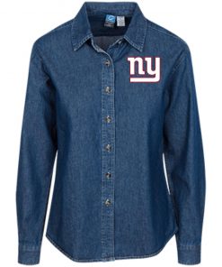 Private: New York Giants Women’s LS Denim Shirt