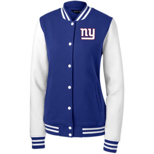 Private: New York Giants Women’s Fleece Letterman Jacket