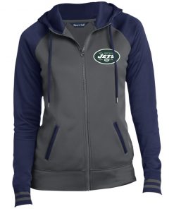 Private: New York Jets Ladies’ Moisture Wick Full-Zip Hooded Jacket