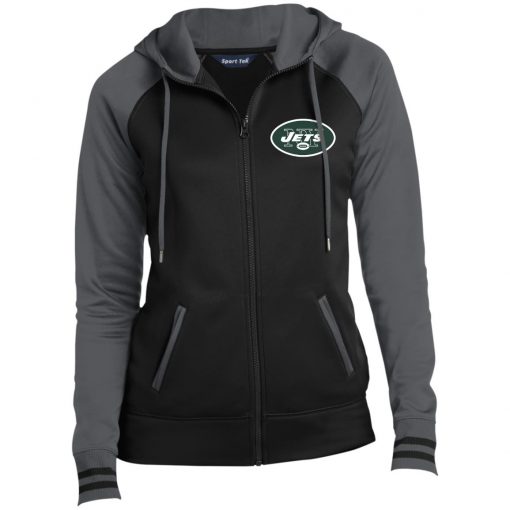 Private: New York Jets Ladies’ Moisture Wick Full-Zip Hooded Jacket