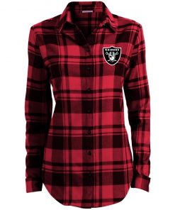 Private: Oakland Raiders Ladies’ Plaid Flannel Tunic