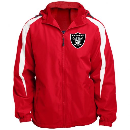 Private: Oakland Raiders Fleece Lined Colorblocked Hooded Jacket
