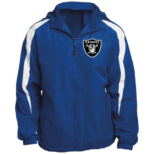 Private: Oakland Raiders Fleece Lined Colorblocked Hooded Jacket