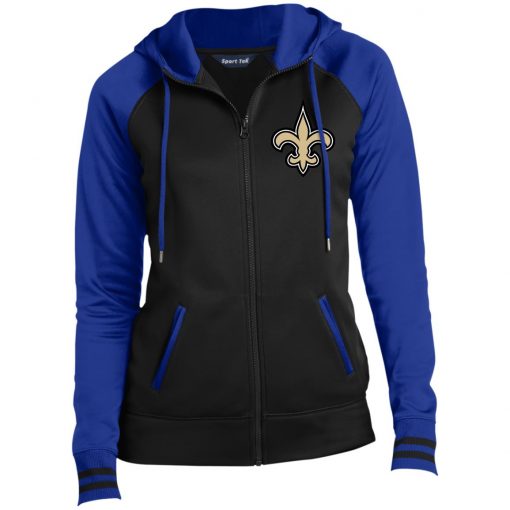 Private: Orleans Saints Ladies’ Moisture Wick Full-Zip Hooded Jacket