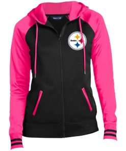 Private: Pittsburgh Steelers Ladies’ Moisture Wick Full-Zip Hooded Jacket