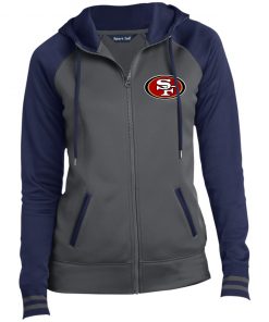 Private: San Francisco 49ers Ladies’ Moisture Wick Full-Zip Hooded Jacket