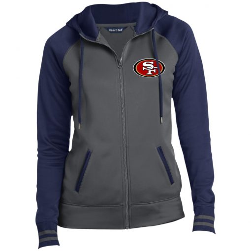 Private: San Francisco 49ers Ladies’ Moisture Wick Full-Zip Hooded Jacket