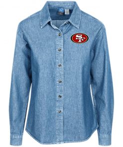 Private: San Francisco 49ers Women’s LS Denim Shirt