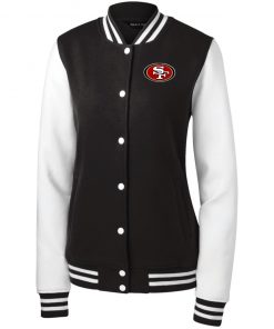 Private: San Francisco 49ers Women’s Fleece Letterman Jacket