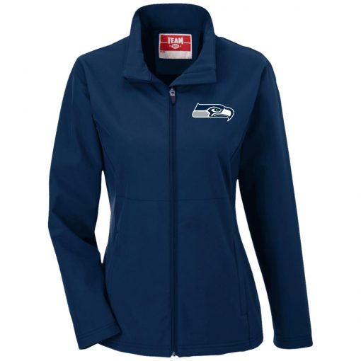 Private: Seattle Seahawks NFL Pro Line Gray Victory Ladies’ Soft Shell Jacket