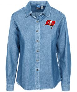 Private: Tampa Bay Buccaneers Women’s LS Denim Shirt
