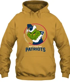 I Hate People But I Love My New England Patriots Grinch NFL Hoodie 5 I Hate People But I Love My New England Patriots Grinch NFL Hoodie