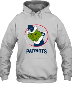 I Hate People But I Love My New England Patriots Grinch NFL Hoodie