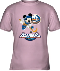 NHL Hockey Mickey Mouse Team New York Islanders Youth T-Shirt