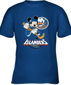 NHL Hockey Mickey Mouse Team New York Islanders Youth T-Shirt