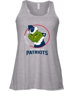 I Hate People But I Love My New England Patriots Grinch NFL Racerback Tank 6 I Hate People But I Love My New England Patriots Grinch NFL Racerback Tank