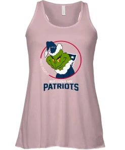 I Hate People But I Love My New England Patriots Grinch NFL Racerback Tank 11 I Hate People But I Love My New England Patriots Grinch NFL Racerback Tank