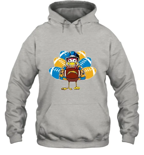 Los Angeles Chargers Turkey Football Thanksgiving Hoodie Los Angeles Chargers Turkey Football Thanksgiving Hoodie