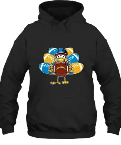 Los Angeles Chargers Turkey Football Thanksgiving Hoodie