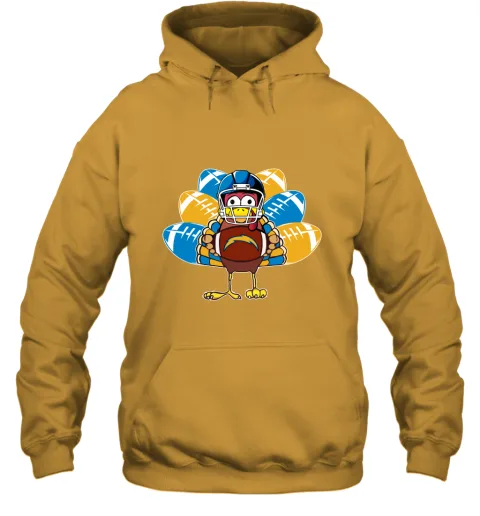 Los Angeles Chargers Turkey Football Thanksgiving Hoodie Los Angeles Chargers Turkey Football Thanksgiving Hoodie