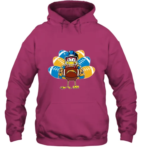 Los Angeles Chargers Turkey Football Thanksgiving Hoodie Los Angeles Chargers Turkey Football Thanksgiving Hoodie