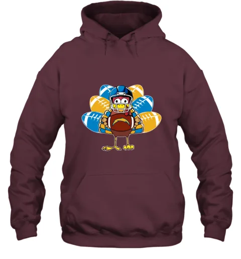 Los Angeles Chargers Turkey Football Thanksgiving Hoodie Los Angeles Chargers Turkey Football Thanksgiving Hoodie