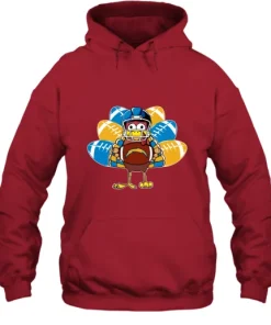 Los Angeles Chargers Turkey Football Thanksgiving Hoodie 12 Los Angeles Chargers Turkey Football Thanksgiving Hoodie