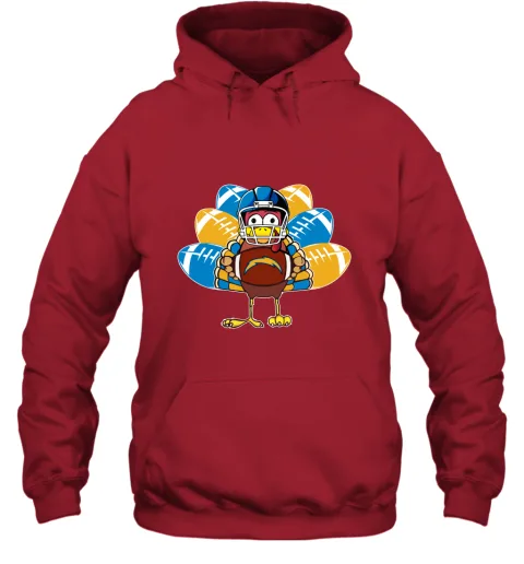 Los Angeles Chargers Turkey Football Thanksgiving Hoodie Los Angeles Chargers Turkey Football Thanksgiving Hoodie