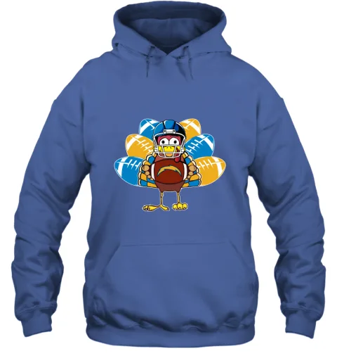 Los Angeles Chargers Turkey Football Thanksgiving Hoodie Los Angeles Chargers Turkey Football Thanksgiving Hoodie