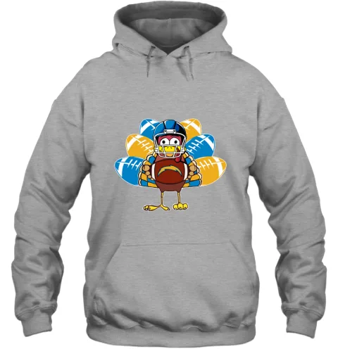 Los Angeles Chargers Turkey Football Thanksgiving Hoodie Los Angeles Chargers Turkey Football Thanksgiving Hoodie