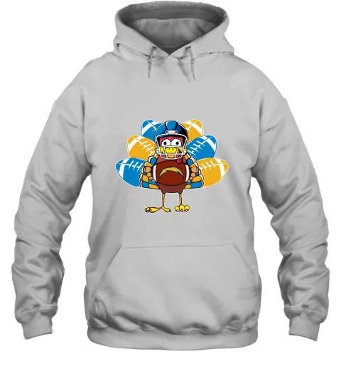 Los Angeles Chargers Turkey Football Thanksgiving Hoodie Los Angeles Chargers Turkey Football Thanksgiving Hoodie