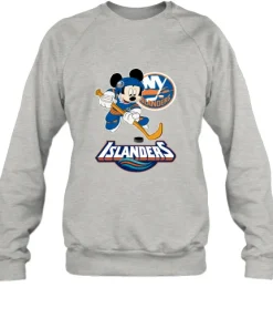NHL Hockey Mickey Mouse Team New York Islanders Sweatshirt