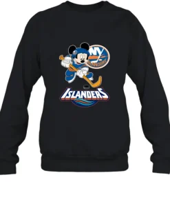 NHL Hockey Mickey Mouse Team New York Islanders Sweatshirt
