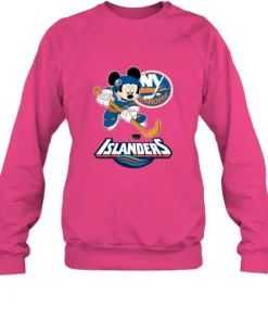 NHL Hockey Mickey Mouse Team New York Islanders Sweatshirt