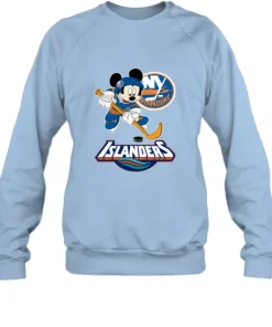 NHL Hockey Mickey Mouse Team New York Islanders Sweatshirt