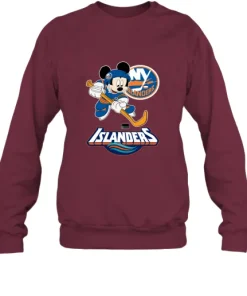 NHL Hockey Mickey Mouse Team New York Islanders Sweatshirt