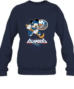NHL Hockey Mickey Mouse Team New York Islanders Sweatshirt