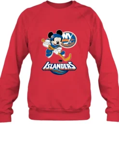NHL Hockey Mickey Mouse Team New York Islanders Sweatshirt