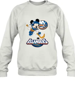 NHL Hockey Mickey Mouse Team New York Islanders Sweatshirt