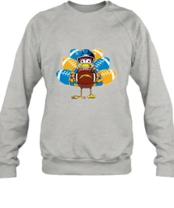 Los Angeles Chargers Turkey Football Thanksgiving Sweatshirt 13 Los Angeles Chargers Turkey Football Thanksgiving Sweatshirt