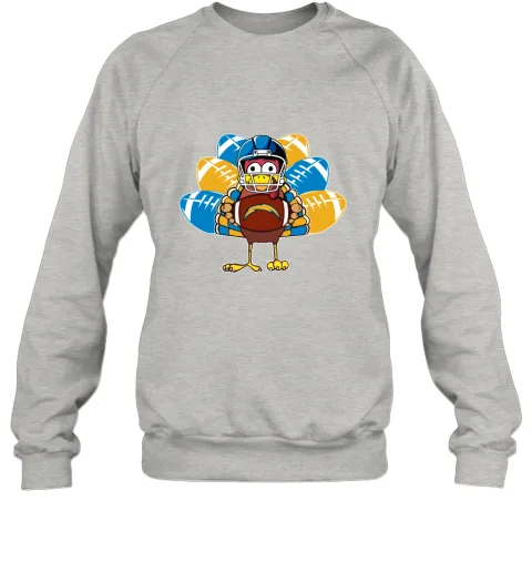 Los Angeles Chargers Turkey Football Thanksgiving Sweatshirt Los Angeles Chargers Turkey Football Thanksgiving Sweatshirt