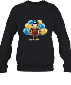 Los Angeles Chargers Turkey Football Thanksgiving Sweatshirt