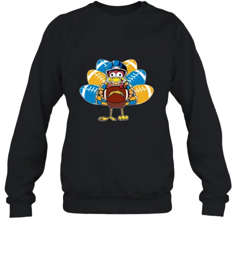 Los Angeles Chargers Turkey Football Thanksgiving Sweatshirt Los Angeles Chargers Turkey Football Thanksgiving Sweatshirt
