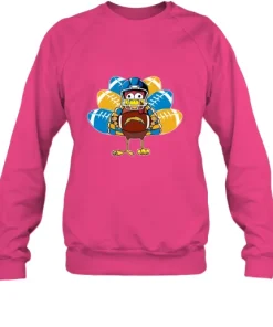 Los Angeles Chargers Turkey Football Thanksgiving Sweatshirt