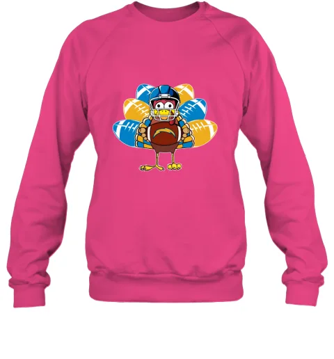 Los Angeles Chargers Turkey Football Thanksgiving Sweatshirt Los Angeles Chargers Turkey Football Thanksgiving Sweatshirt