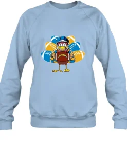 Los Angeles Chargers Turkey Football Thanksgiving Sweatshirt 8 Los Angeles Chargers Turkey Football Thanksgiving Sweatshirt