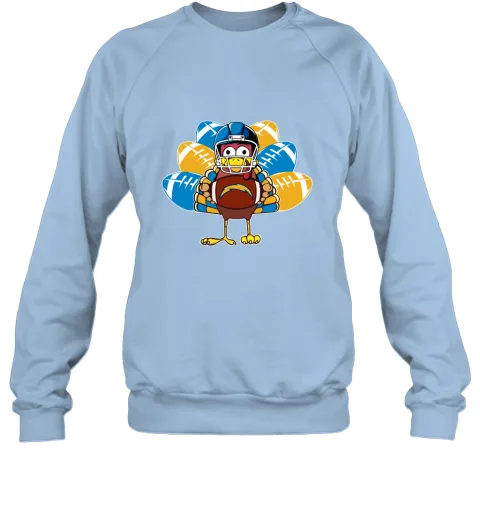 Los Angeles Chargers Turkey Football Thanksgiving Sweatshirt Los Angeles Chargers Turkey Football Thanksgiving Sweatshirt