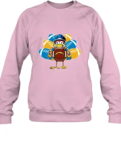 Los Angeles Chargers Turkey Football Thanksgiving Sweatshirt 11 Los Angeles Chargers Turkey Football Thanksgiving Sweatshirt