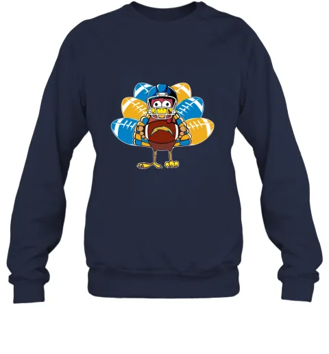 Los Angeles Chargers Turkey Football Thanksgiving Sweatshirt Los Angeles Chargers Turkey Football Thanksgiving Sweatshirt